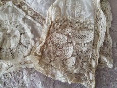画像10: フランスアンティーク　チュール白糸刺繍　少女のつけ襟 (10)