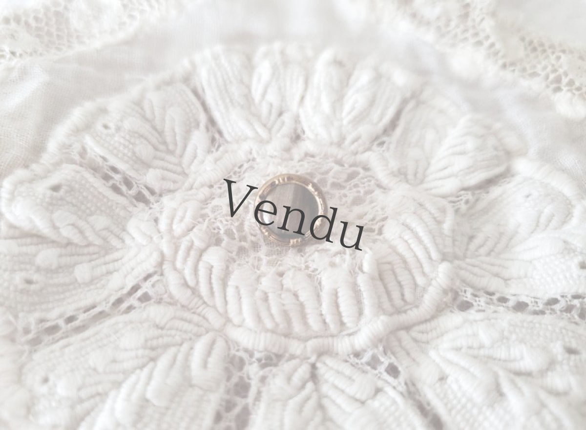 画像2: フランスアンティーク　セルロイド×メタル 極小ボタン 9mm (2)