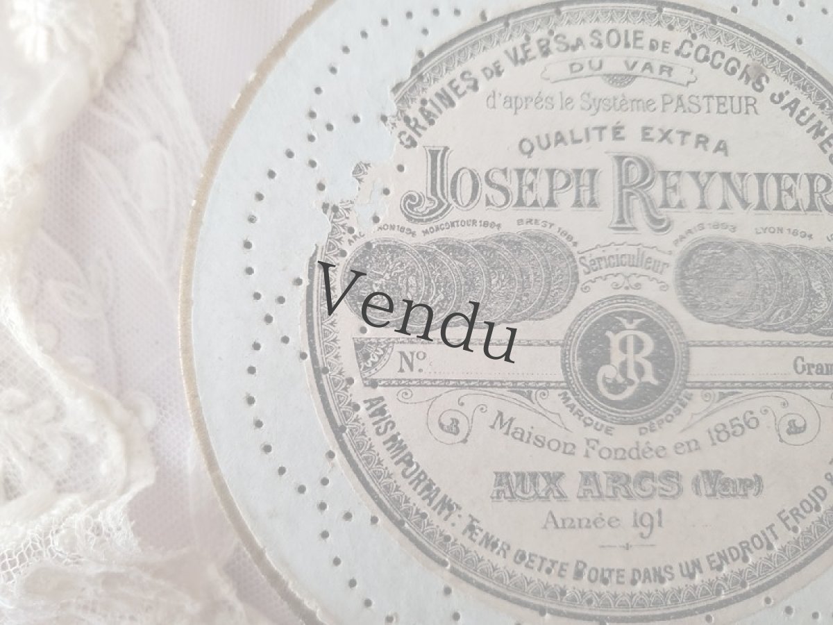 画像2: フランス 1914年 絹糸を仕舞うための箱　Joseph Reynier (2)