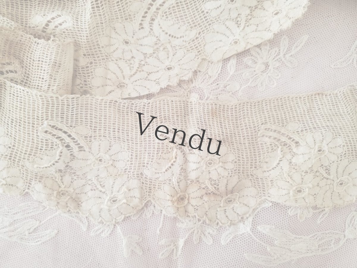 画像3: フランスアンティーク　スカラップレース　マルグリット 156cm (3)