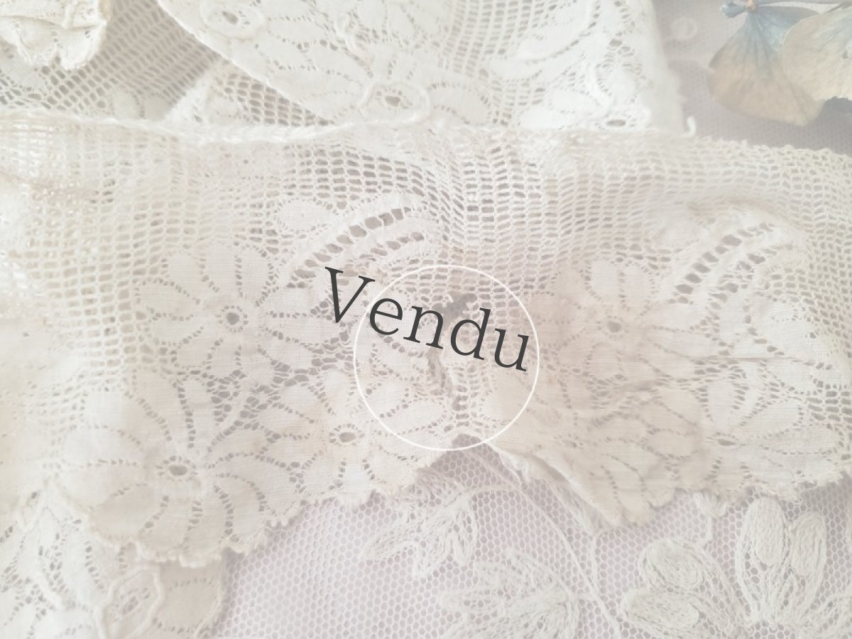 画像5: フランスアンティーク　スカラップレース　マルグリット 156cm (5)