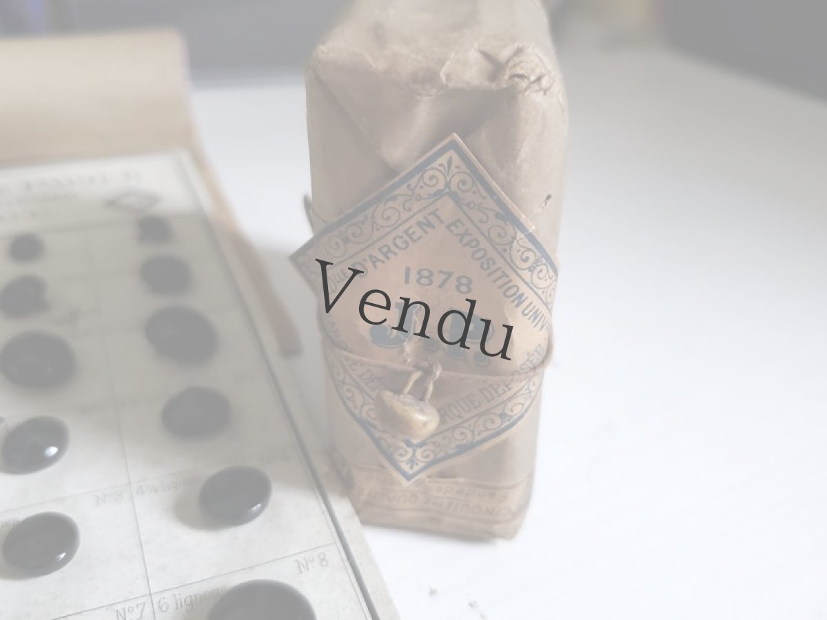 画像2: フランス 1878年 シューボタン パッケージ J.P. (2)