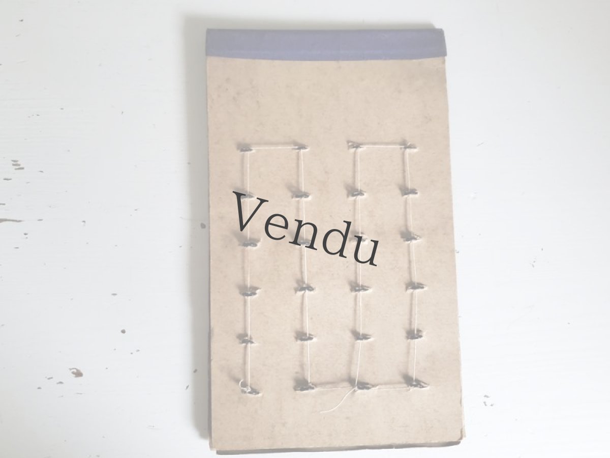 画像14: フランス 1900年代 シューボタンサンプルシート 包み紙色バリエ付き J.P. (14)