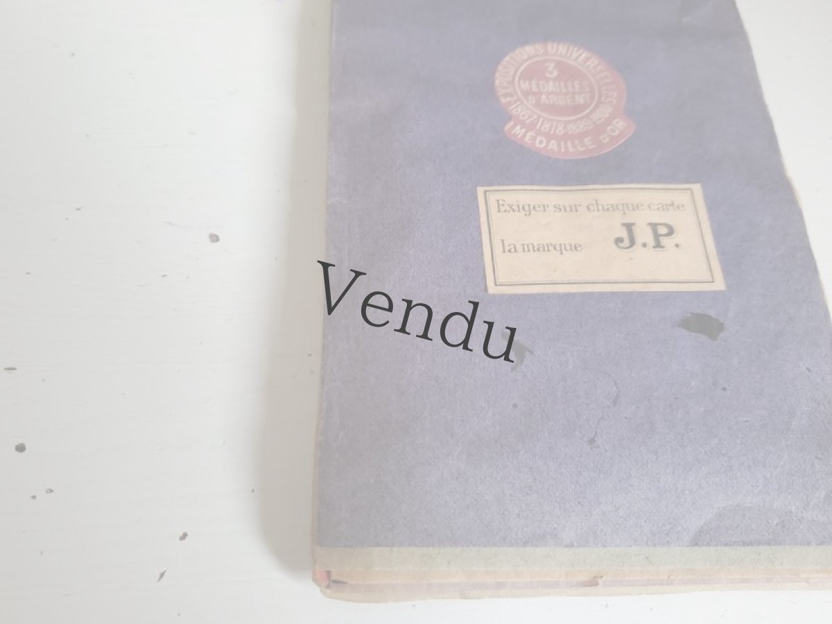 画像4: フランス 1900年代 シューボタンサンプルシート 包み紙色バリエ付き J.P. (4)