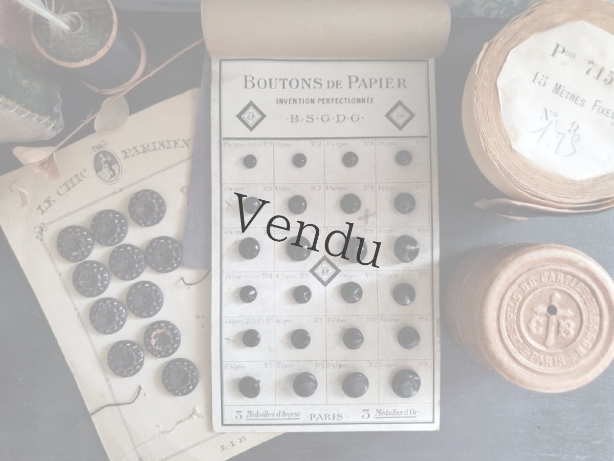 画像11: フランス 1900年代 ボール紙の糸ホルダー CARTIER-BRESSON (11)