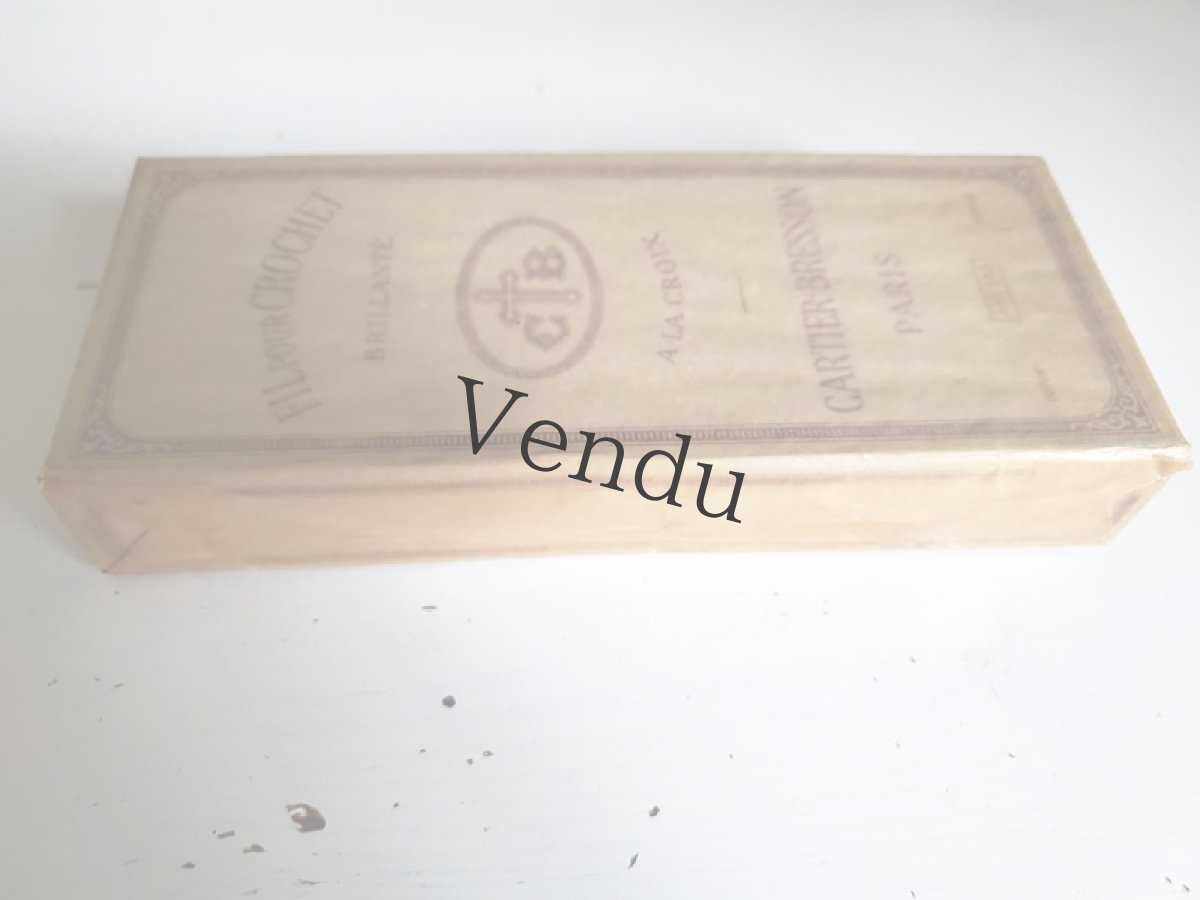 画像4: フランスアンティーク 未開封箱入り糸 クロッシェ用 CARTIER-BRESSON (4)