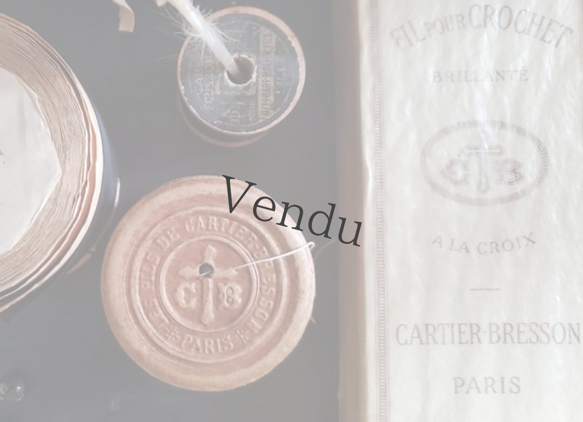 画像6: フランス 1900年代 ボール紙の糸ホルダー CARTIER-BRESSON (6)