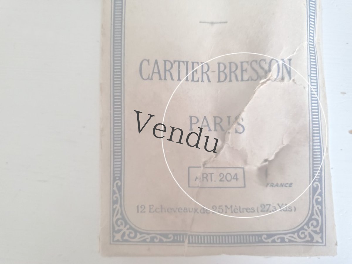 画像10: フランスアンティーク 箱入り刺繍糸×６束 レッド系  CARTIER-BRESSON (10)