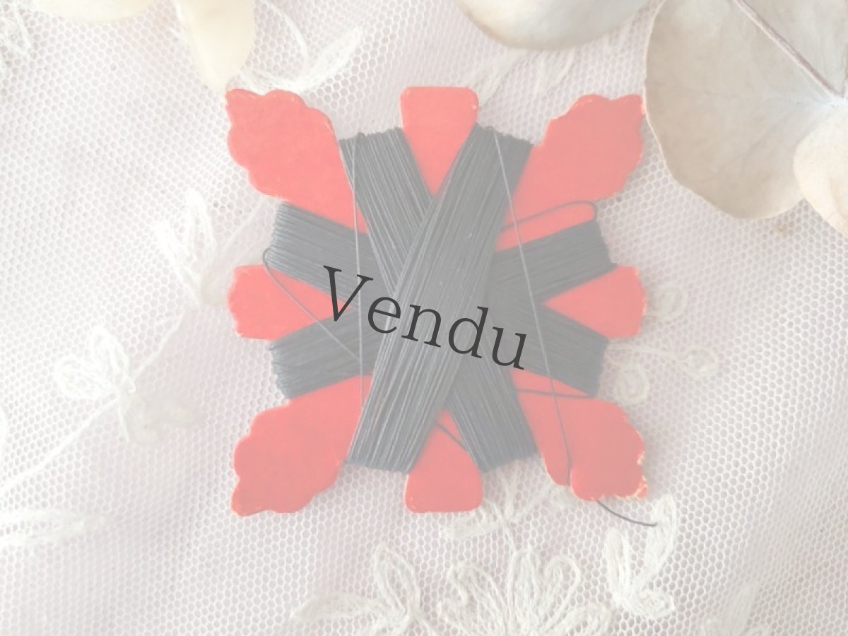 画像6: フランス 1900年代 リネン糸巻き CARTE MANDARINE (6)