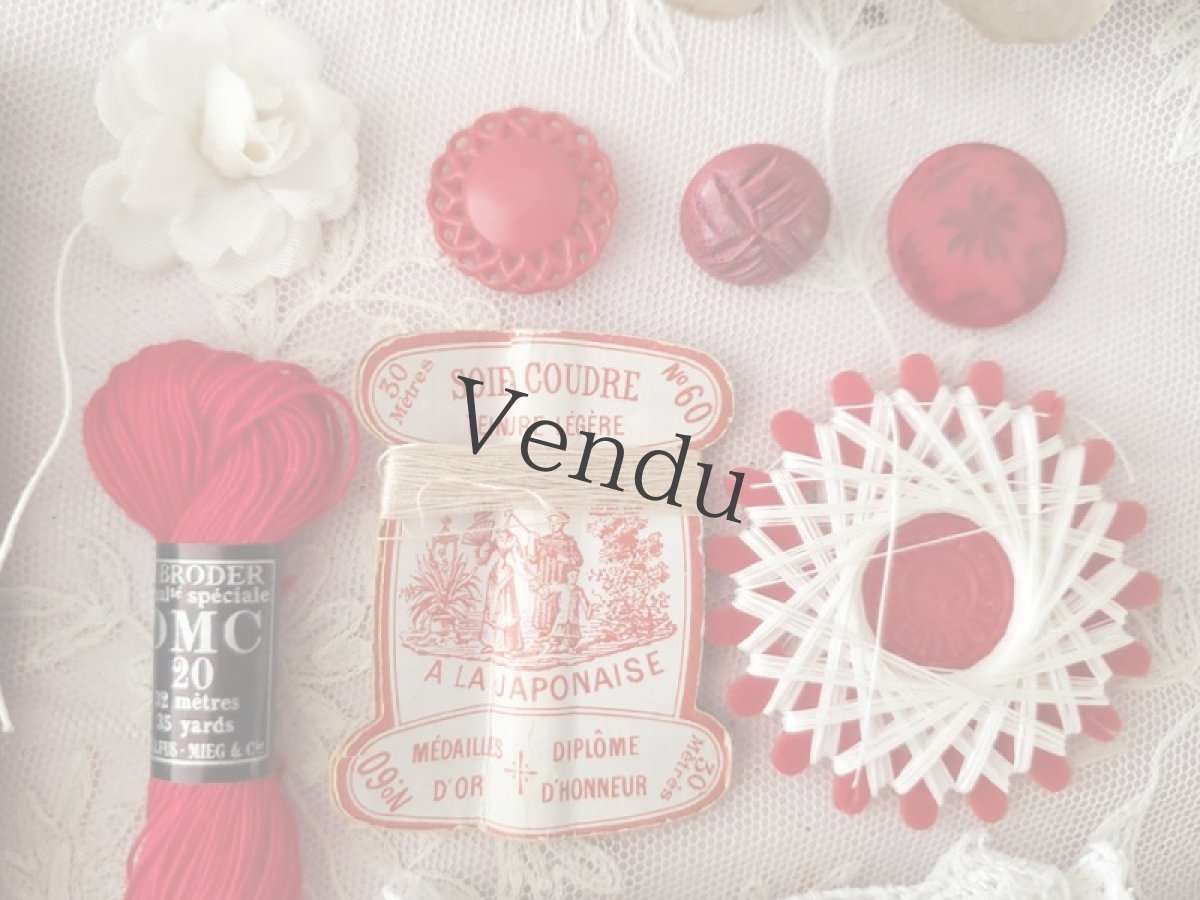 画像4: フランス蚤の市　メルスリーセット《Rouge》 (4)