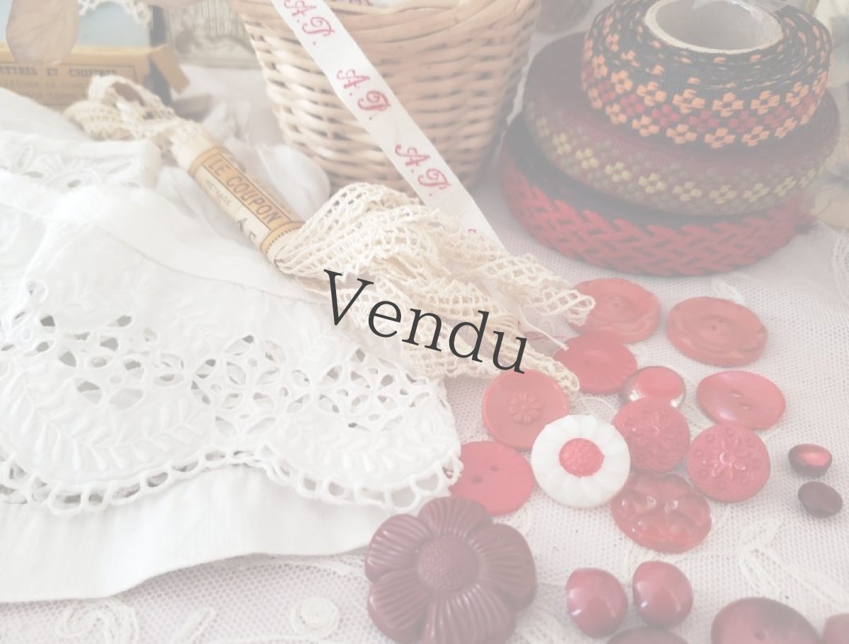 画像8: フランスヴィンテージ　刺繍テープ ３巻きセット (8)