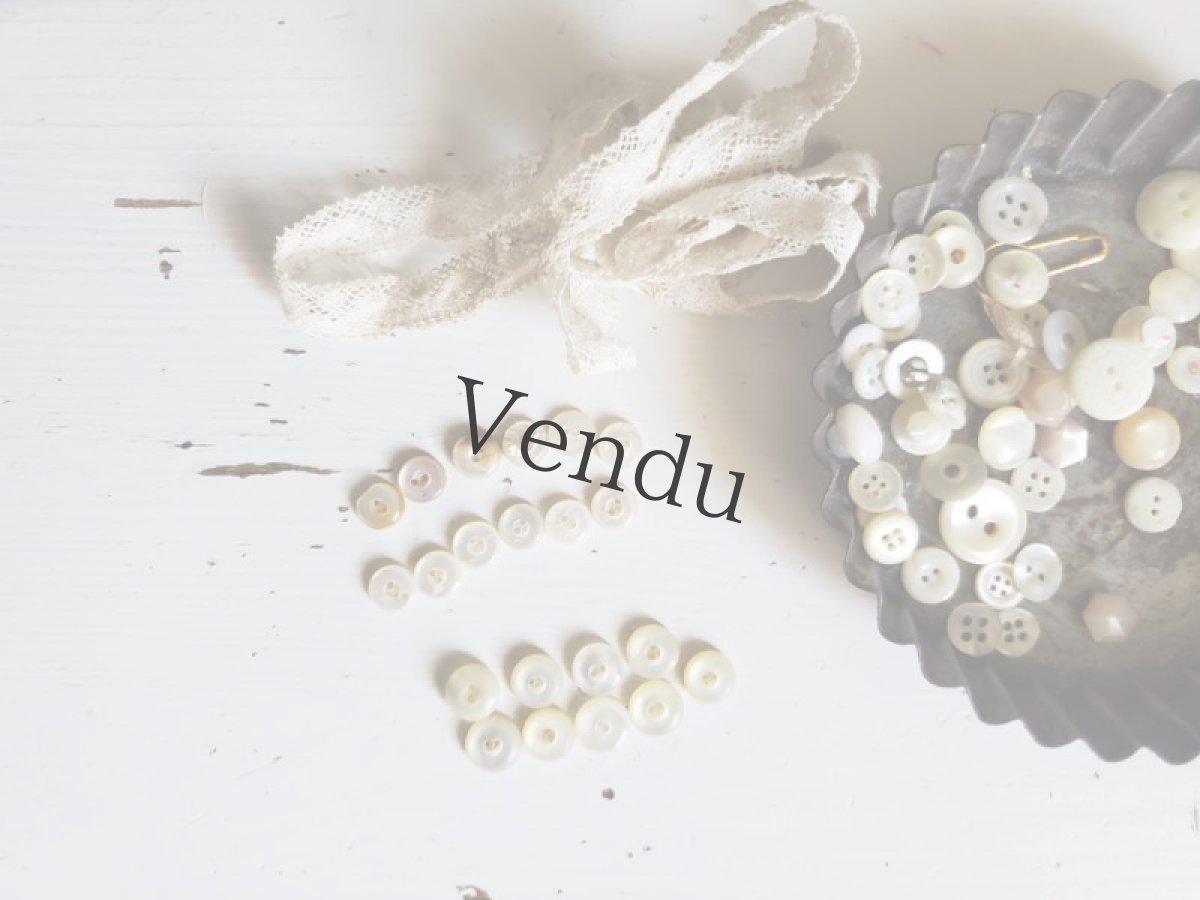 画像5: フランスアンティーク　ぷっくり極小貝ボタン 12個セット 7mm (5)