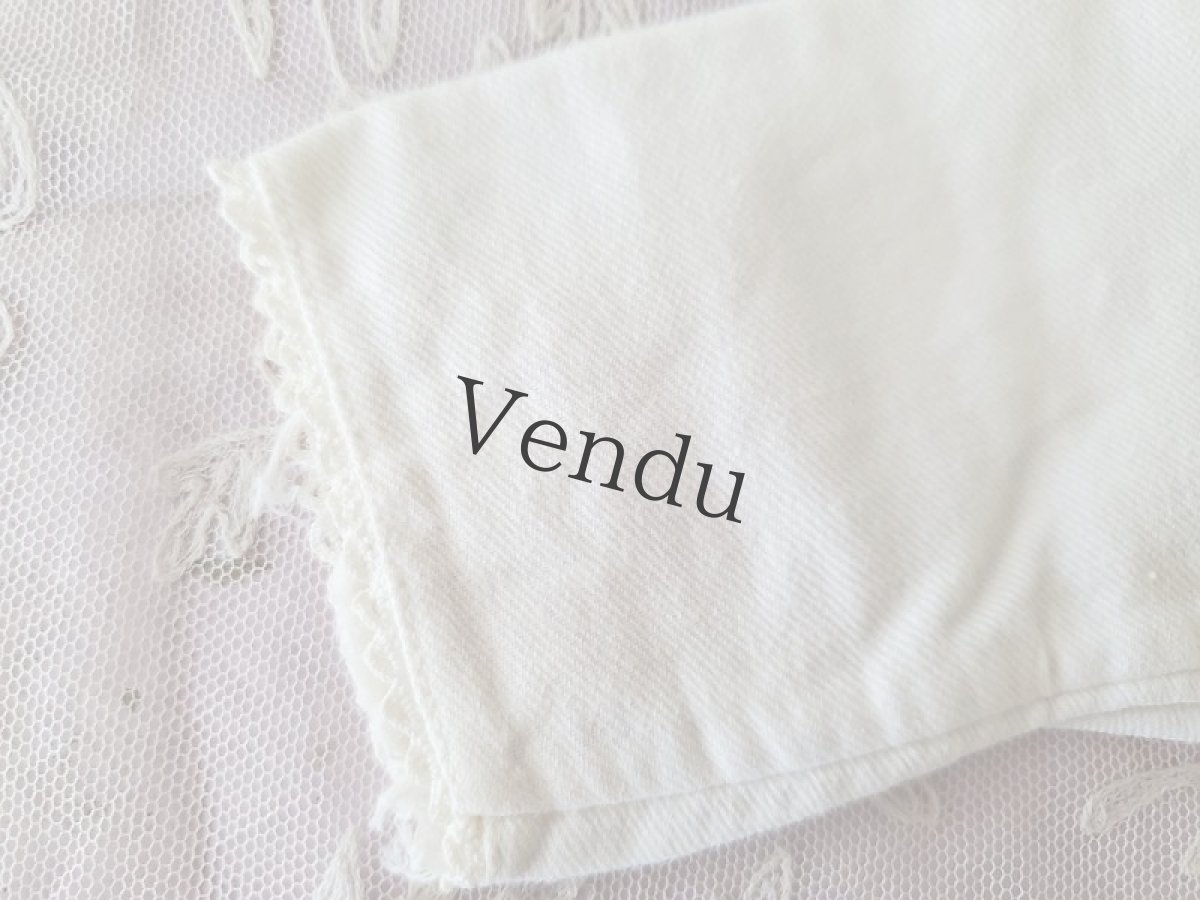 画像4: フランスアンティーク　べべの無地コットン服 2着セット (4)