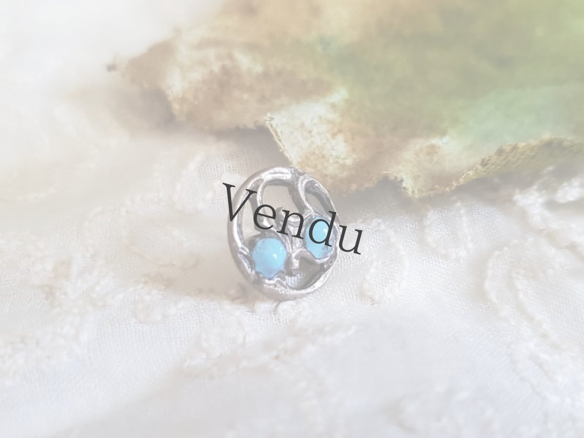 画像3: フランスアンティーク　型押しメタル極小ボタン 10mm (3)