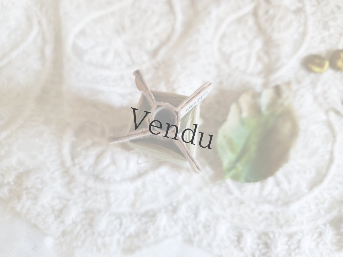 画像6: フランスアンティーク　立体シルク風糸巻き C.R.Simili Soie LYON アニス (6)