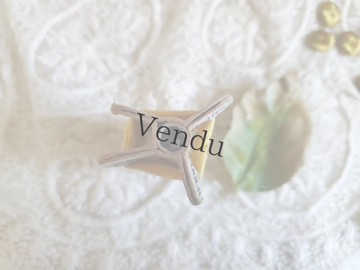 画像6: フランスアンティーク　立体シルク風糸巻き C.R.Simili Soie LYON ミモザ (6)