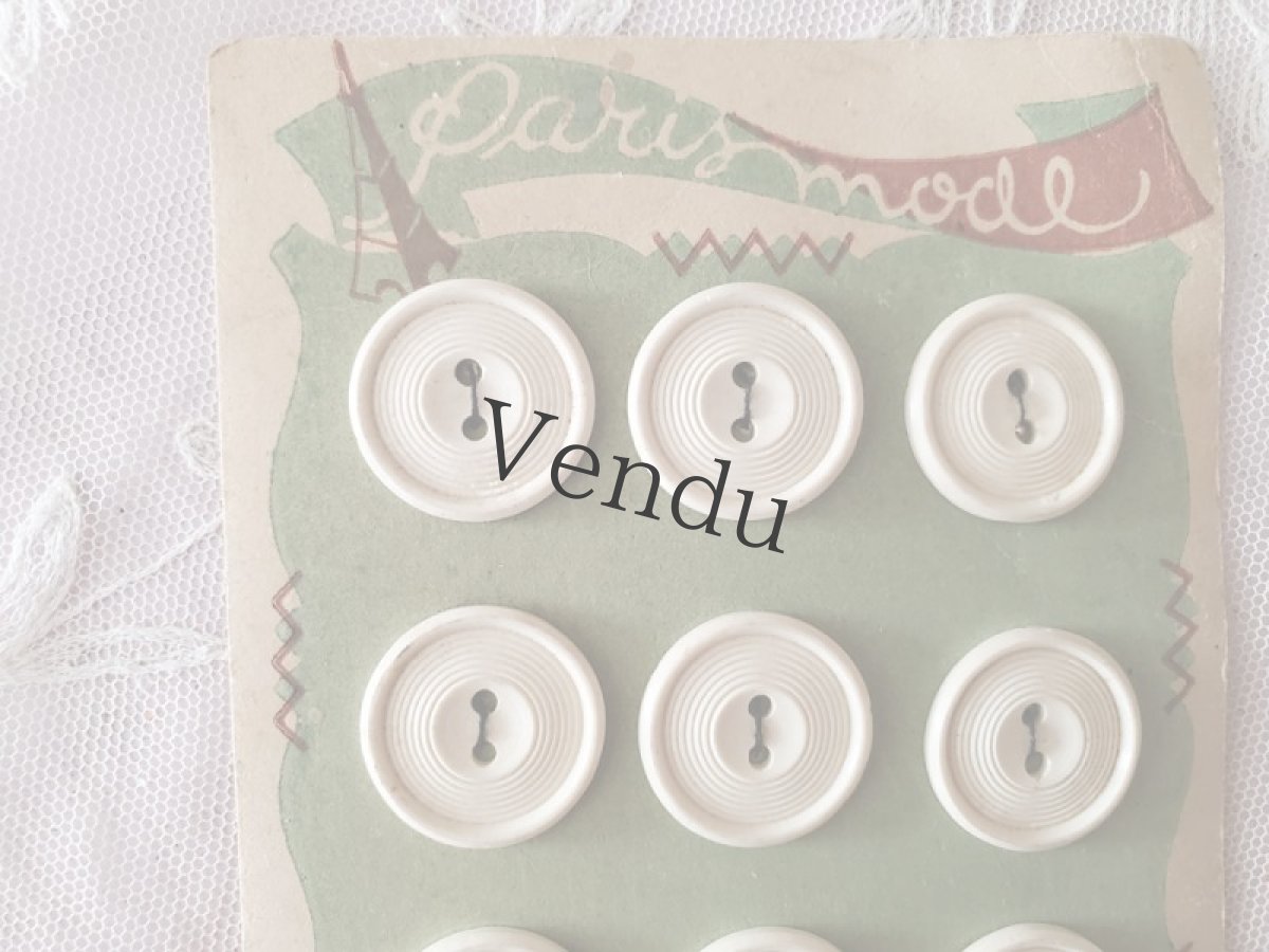 画像3: フランスヴィンテージ　レトロなボタンシートセット (3)