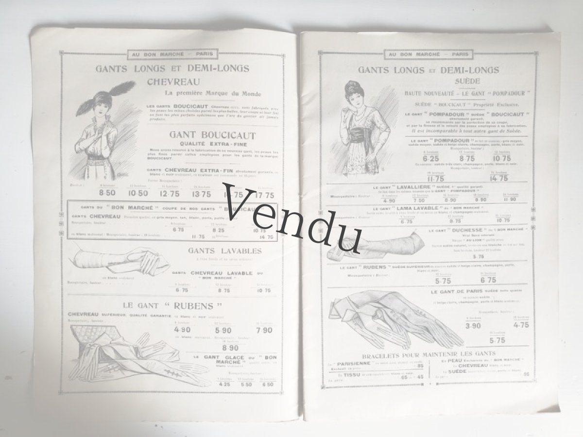 画像2: フランス 1900年代 Au Bon Marché Paris / Ganterie Parfumerie /Brosserie Eventailsカタログ (2)