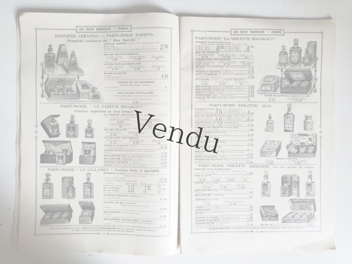 画像3: フランス 1900年代 Au Bon Marché Paris / Ganterie Parfumerie /Brosserie Eventailsカタログ (3)