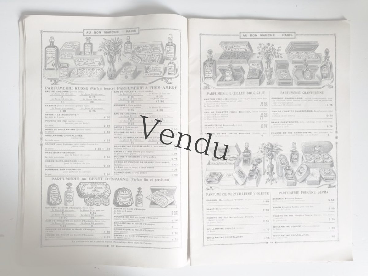 画像4: フランス 1900年代 Au Bon Marché Paris / Ganterie Parfumerie /Brosserie Eventailsカタログ (4)