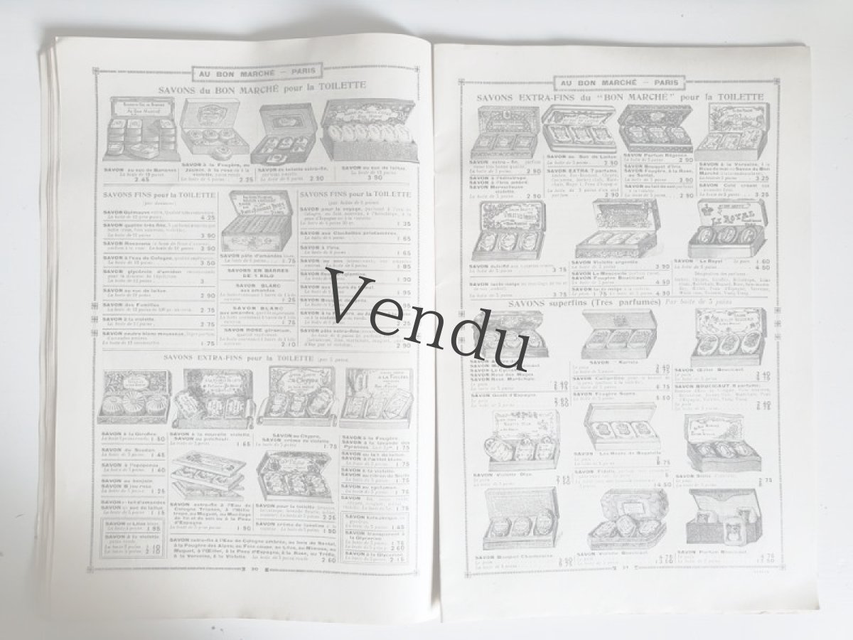 画像5: フランス 1900年代 Au Bon Marché Paris / Ganterie Parfumerie /Brosserie Eventailsカタログ (5)