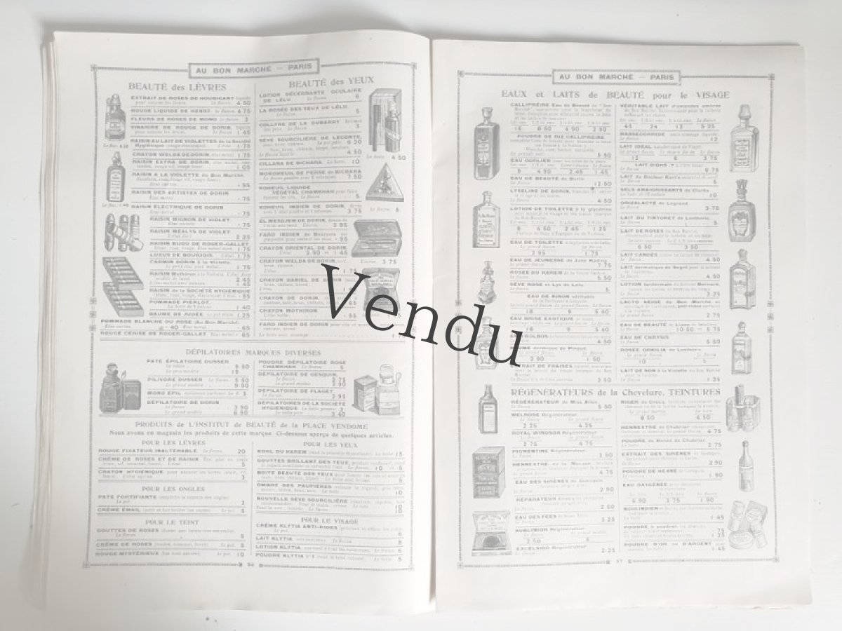画像6: フランス 1900年代 Au Bon Marché Paris / Ganterie Parfumerie /Brosserie Eventailsカタログ (6)