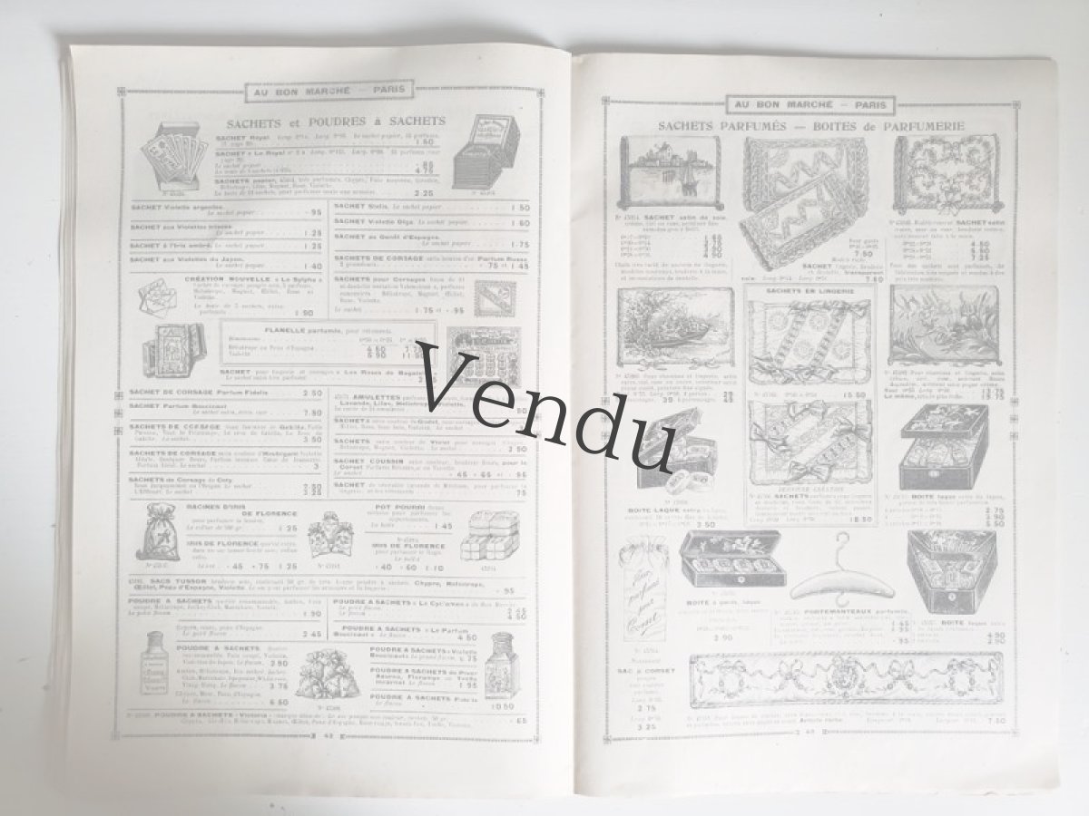画像8: フランス 1900年代 Au Bon Marché Paris / Ganterie Parfumerie /Brosserie Eventailsカタログ (8)