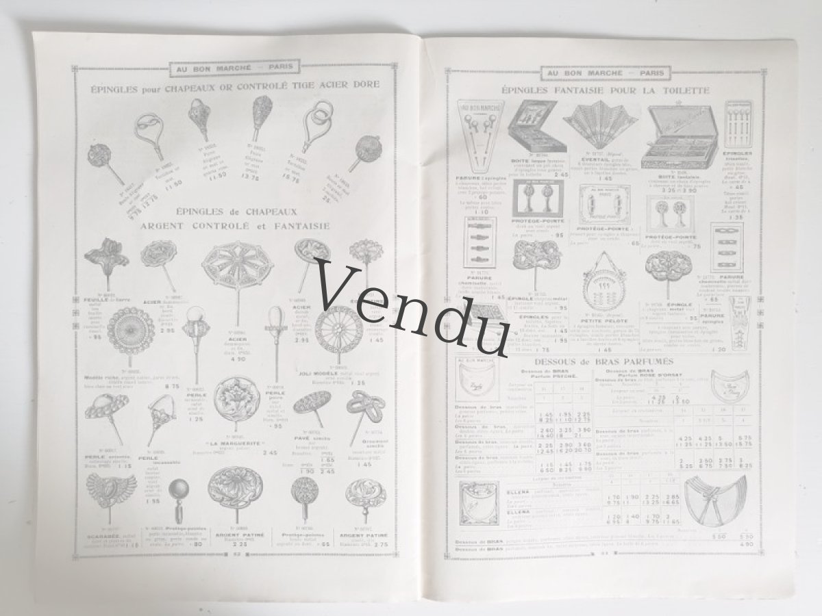 画像12: フランス 1900年代 Au Bon Marché Paris / Ganterie Parfumerie /Brosserie Eventailsカタログ (12)