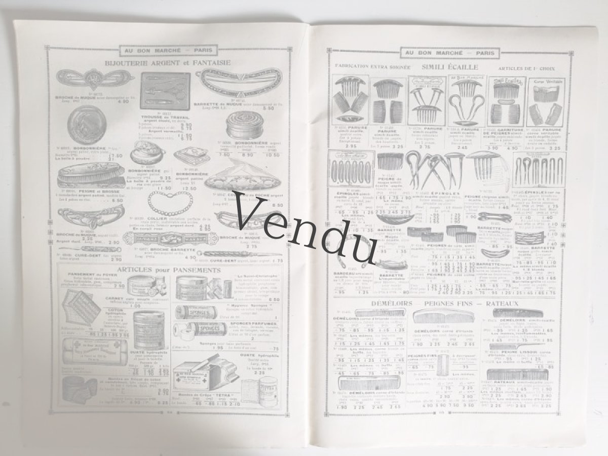 画像13: フランス 1900年代 Au Bon Marché Paris / Ganterie Parfumerie /Brosserie Eventailsカタログ (13)