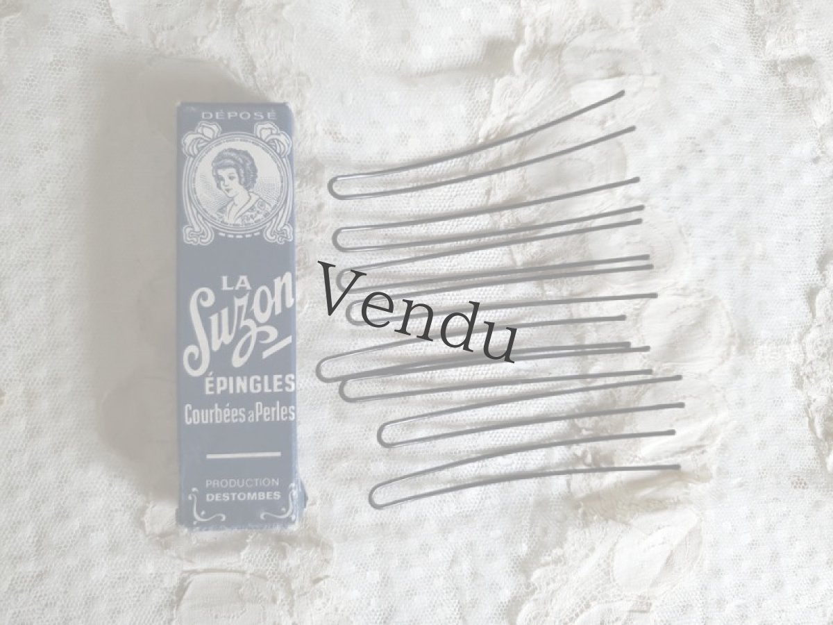 画像5: フランス 1900年代 紙箱入りエパングル／ヘアピン LA SUZON Épingles (5)