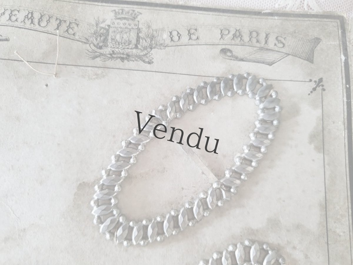 画像3: フランス 1900年前後 バックルシート  (3)