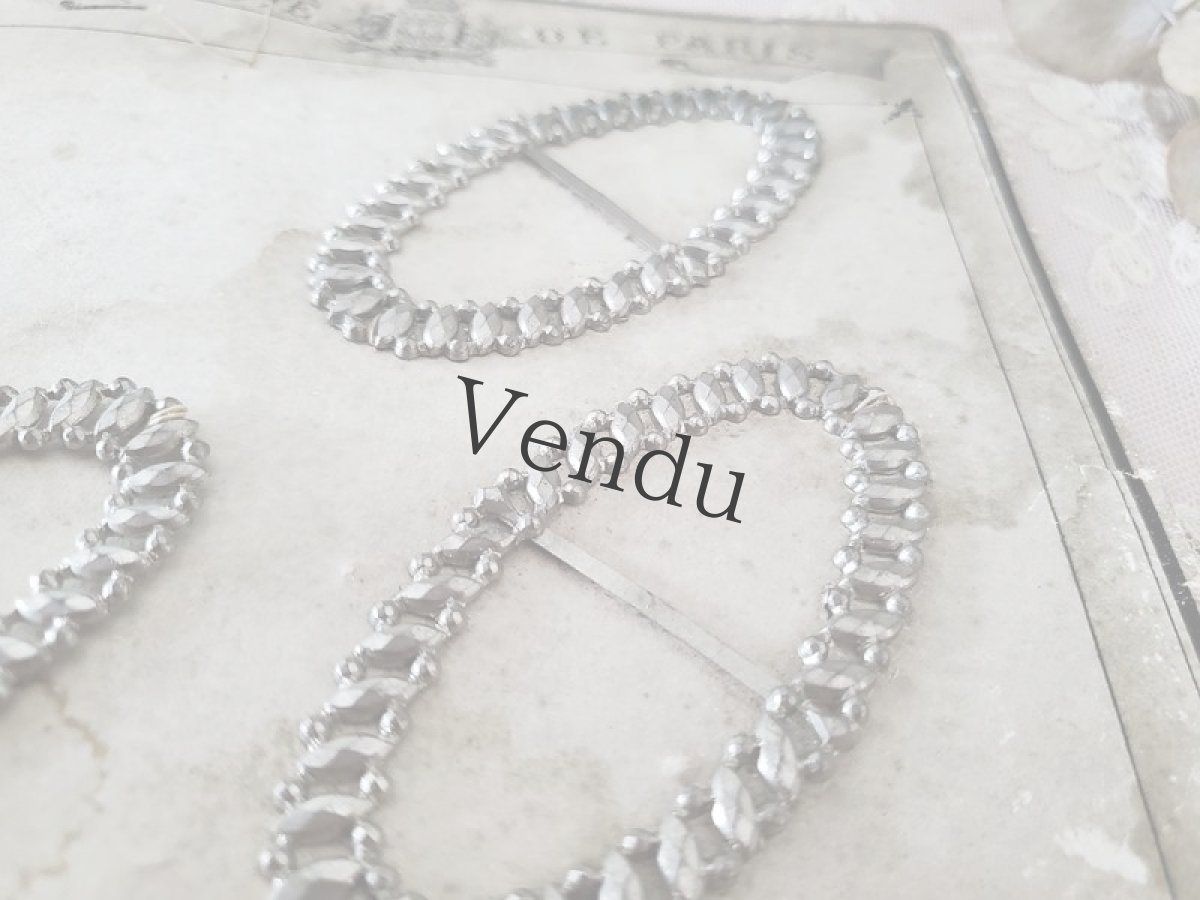 画像4: フランス 1900年前後 バックルシート  (4)