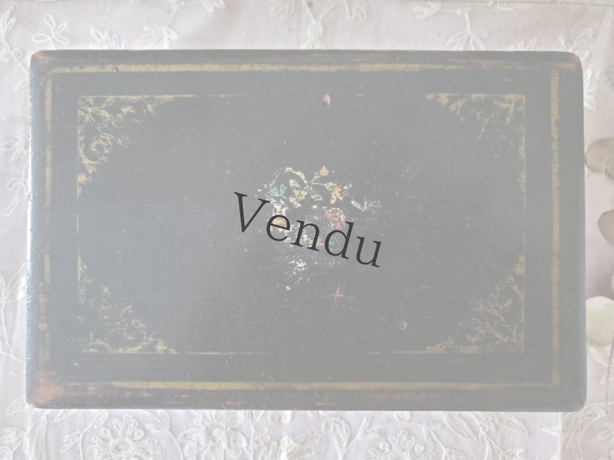 画像2: フランス 1900年前後 木箱ノアール (2)