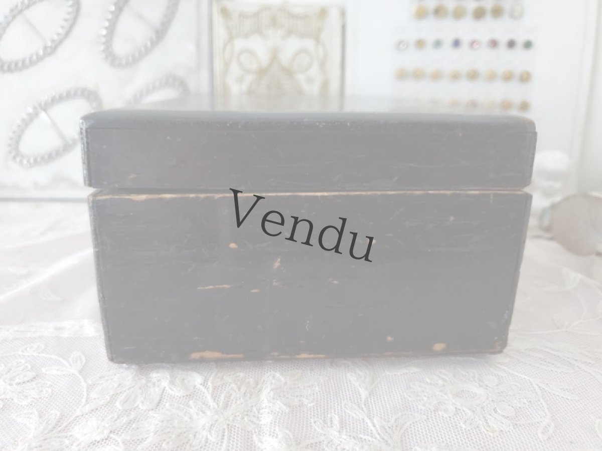 画像3: フランス 1900年前後 木箱ノアール (3)