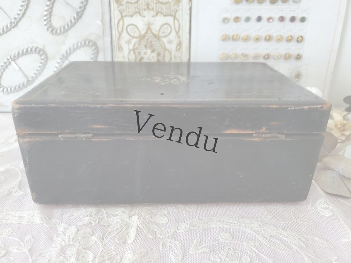 画像4: フランス 1900年前後 木箱ノアール (4)