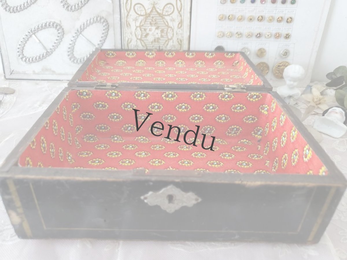 画像6: フランス 1900年前後 木箱ノアール (6)