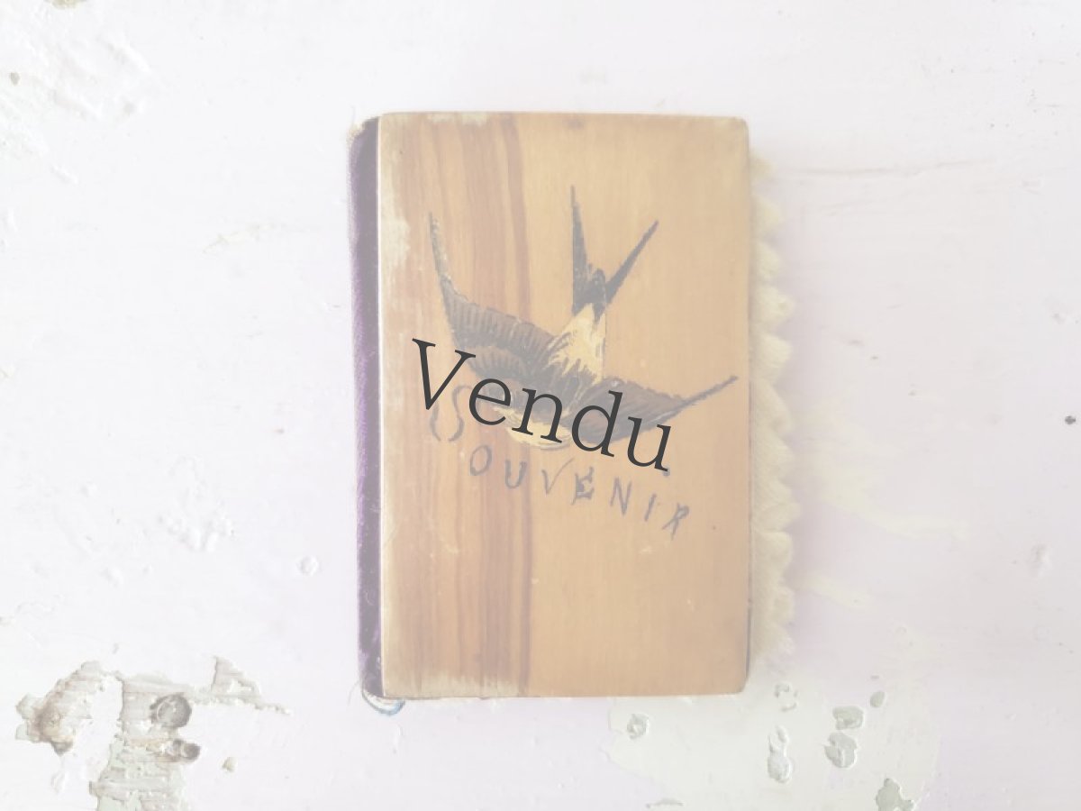 画像2: フランスアンティーク　ニードルケース　ツバメのモシュリンヌ　 (2)