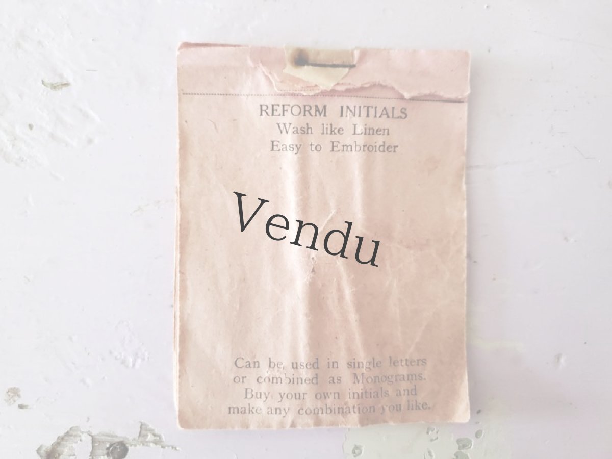 画像3: イギリスヴィンテージ　イニシャルシート "R" 8枚セット (3)