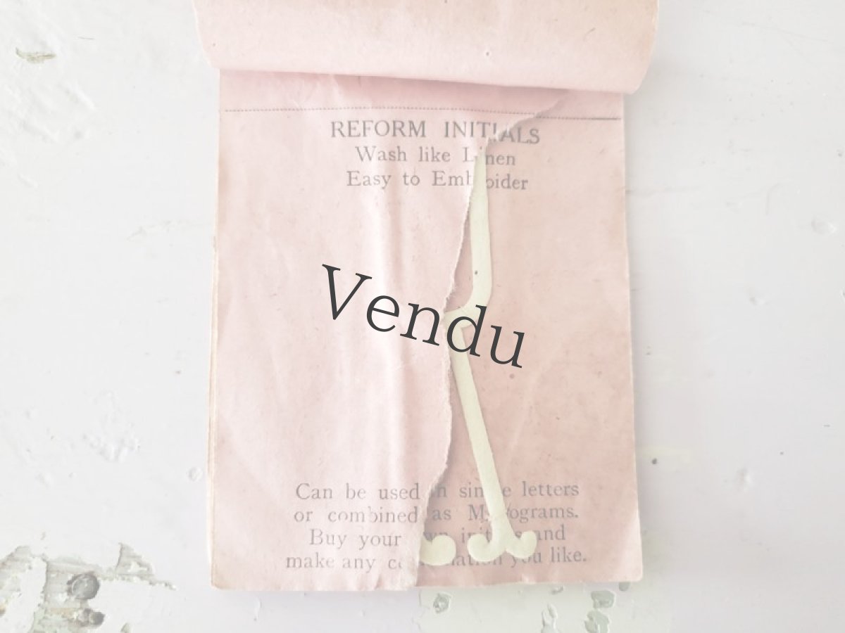 画像4: イギリスヴィンテージ　イニシャルシート "R" 8枚セット (4)