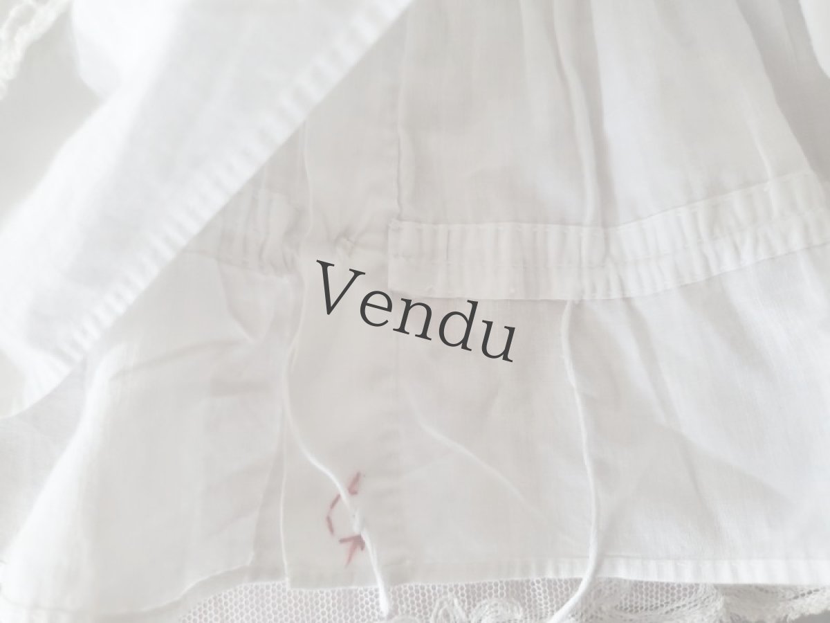 画像5: フランスヴィンテージ　べべのアイレット刺繍ブラウス (5)