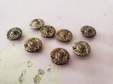 画像2: チェコスロバキア 1920-1930年代  メタルボタン 13mm 8こセット (2)