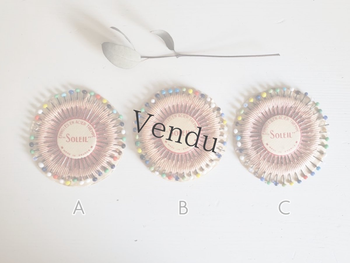 画像3: フランスヴィンテージ　まち針 "SOLEIL" (3)