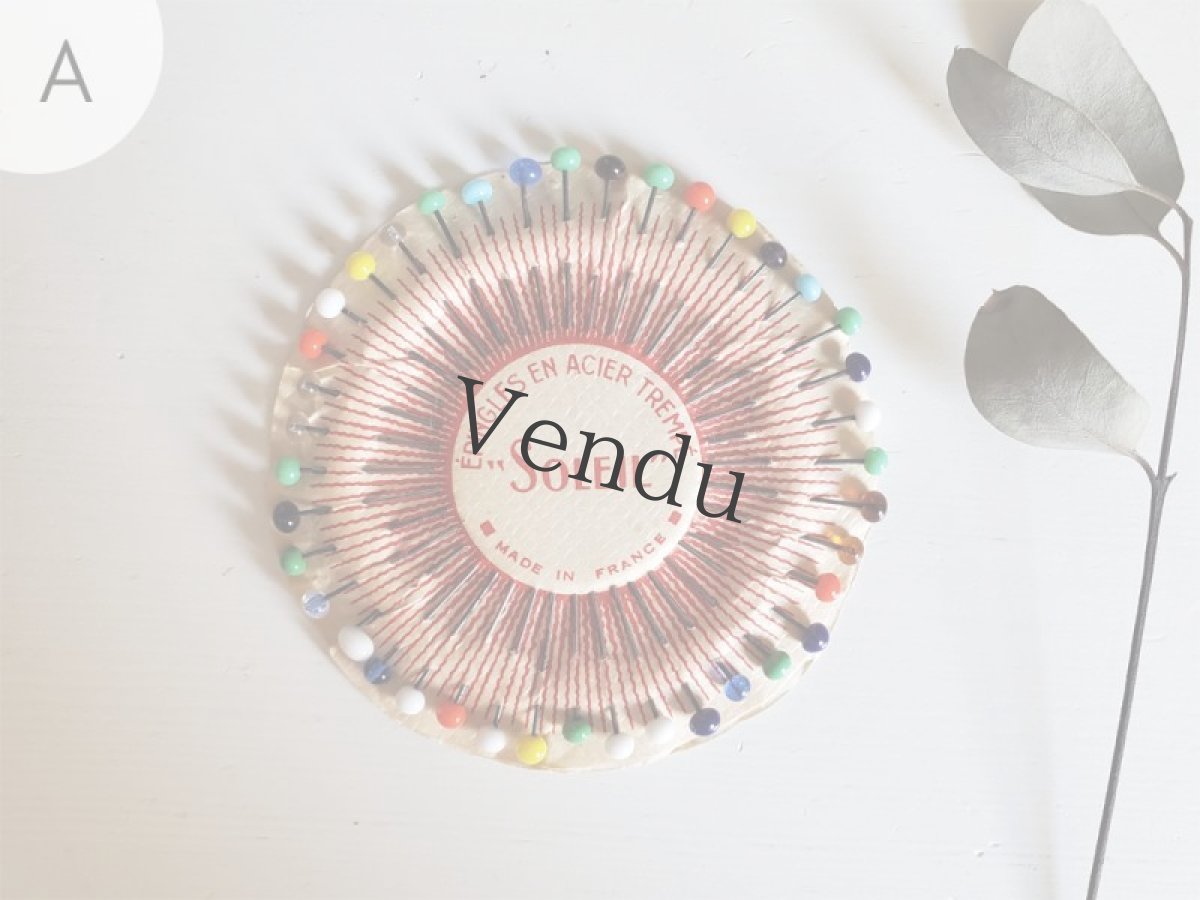 画像4: フランスヴィンテージ　まち針 "SOLEIL" (4)