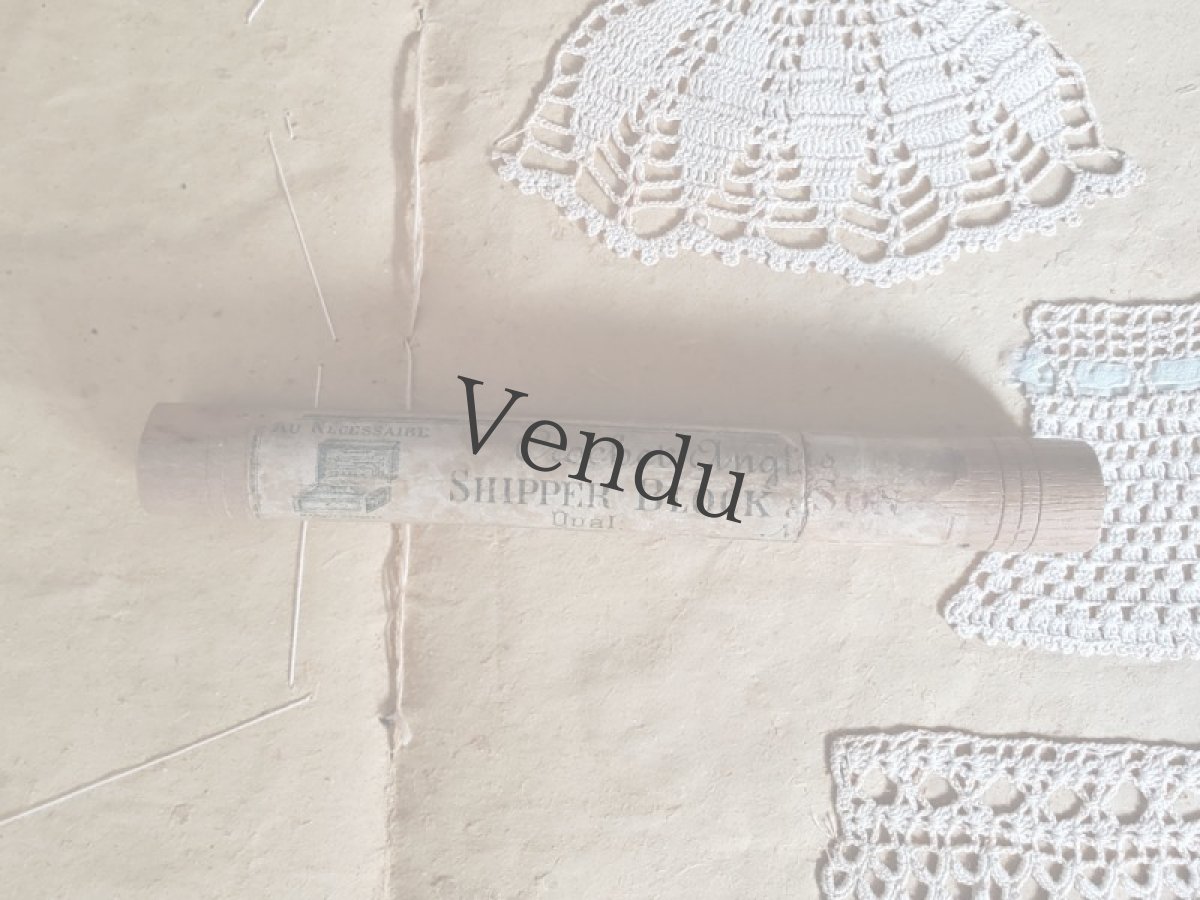 画像4: フランスアンティーク　木筒入り鍵針 (4)