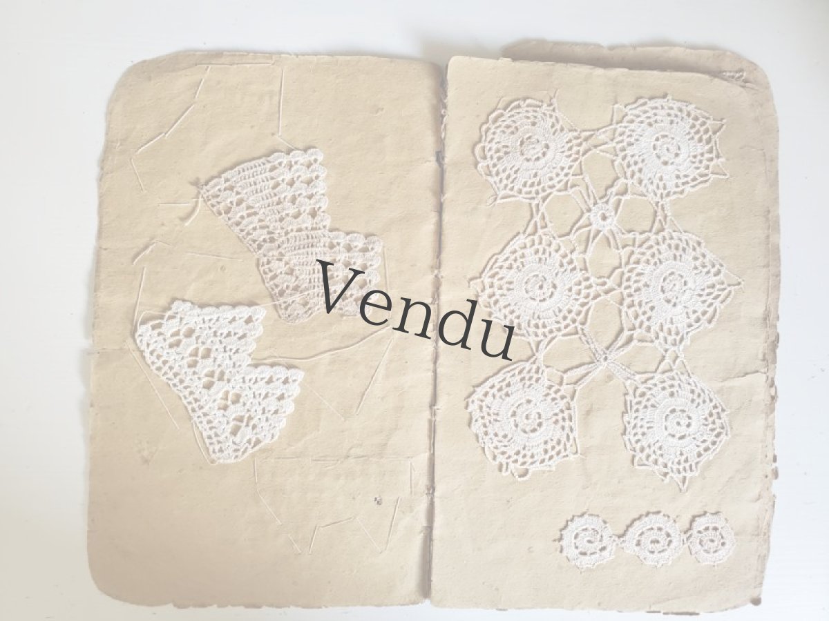 画像2: フランスアンティーク　クロッシェレース見本帳 (2)