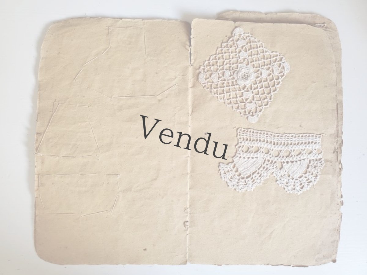 画像4: フランスアンティーク　クロッシェレース見本帳 (4)