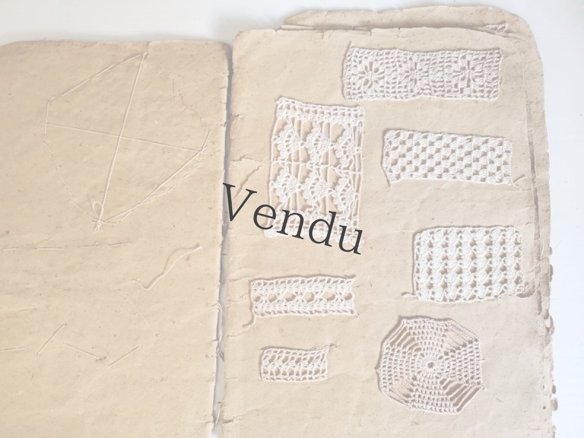 画像5: フランスアンティーク　クロッシェレース見本帳 (5)