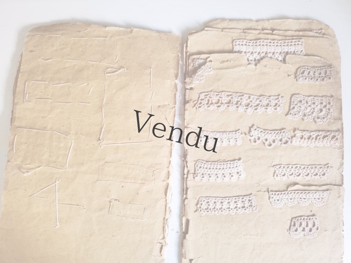 画像6: フランスアンティーク　クロッシェレース見本帳 (6)