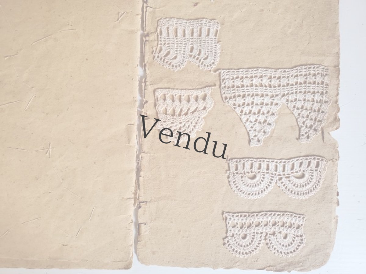 画像8: フランスアンティーク　クロッシェレース見本帳 (8)