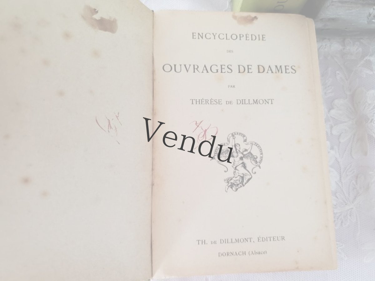 画像3: フランス 1950年前後 DMC 手芸百科事典 Ouvrages de Dames S【送料込】 (3)